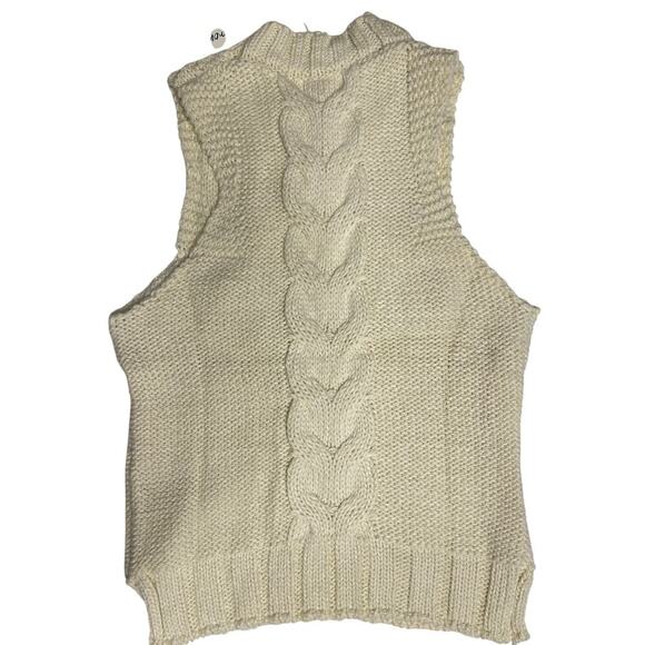 For Love & Lemons womens Keke Cable Knit Tank size 1X New Cream - Picture 10 of 10